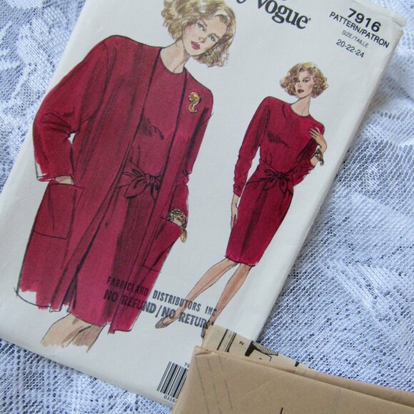 Lot of 3 sewing patterns ,sz. 20-22-24, vintage - Picture 4 of 4